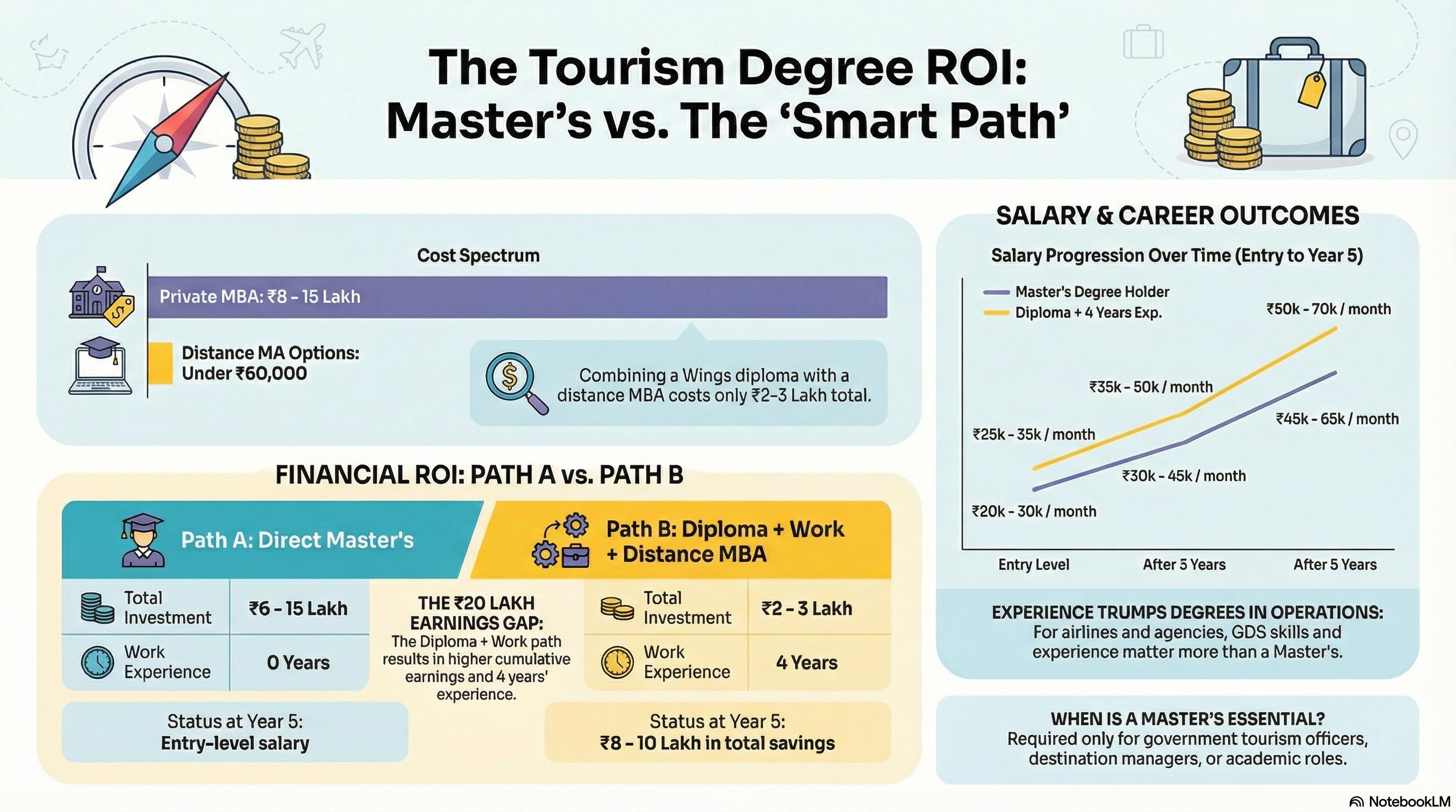 Tourism Management Master Degree Fees in India 2026: Is It Worth the Investment? - Wings Institute Travel & Tourism guide